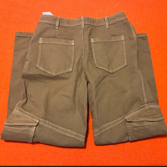 Zara light khaki full length cargo jeans NWT - Picture 7 of 7